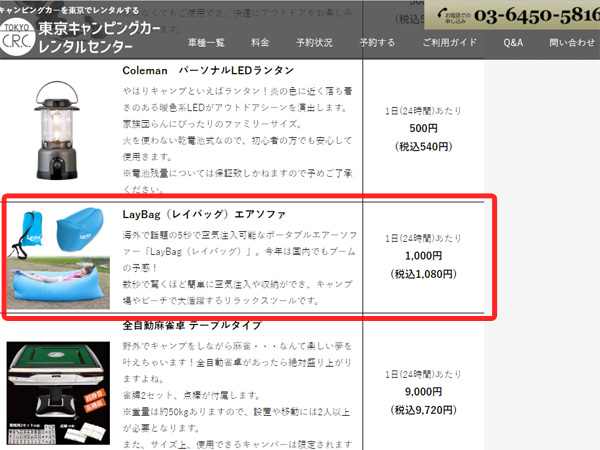 オプションで借りていたレイバック